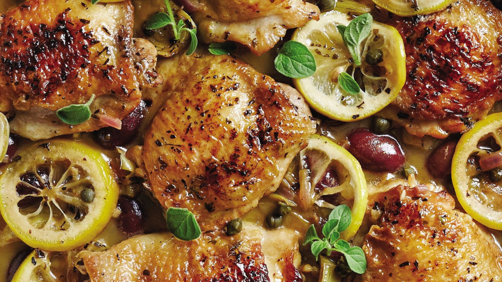 Braised Chicken with Preserved Lemon and Olives